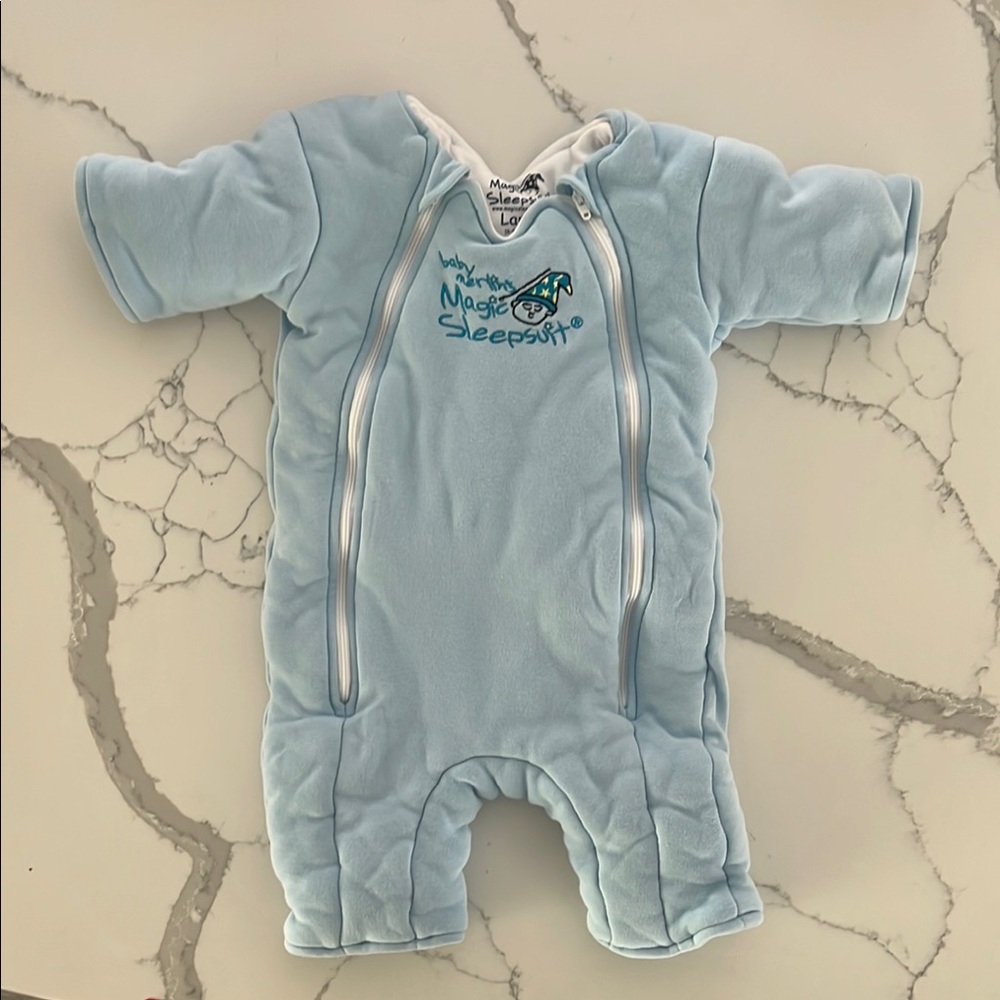Blue Cotton Baby Merlin’s Magic Sleepsuit (L)